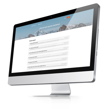 iMac displaying Roamer Batteries Knowledge Base